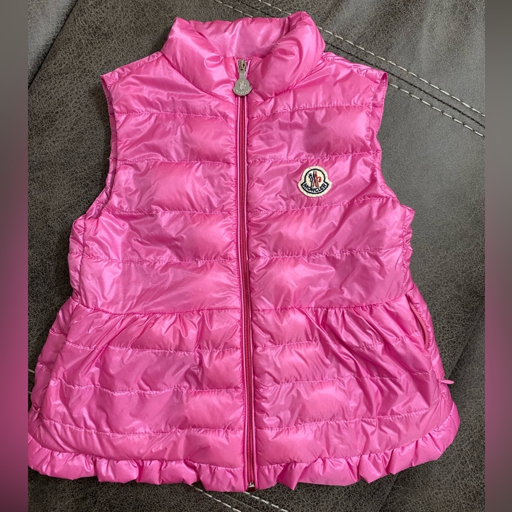 Moncler Fuchsia Quilted Vest